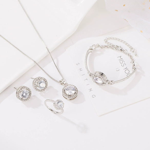 Fashion  Bracelet Women's Allmatch Bracelet Simple Temperament Noble Flash Diamond Bracelet Bracelet Bracelet Women