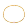 Fashion Accessible Luxury Stainless Steel Ball Bead Geometric Pattern 18K Gold Plated Women's Bracelet