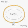 Fashion Accessible Luxury Stainless Steel Ball Bead Geometric Pattern 18K Gold Plated Women's Bracelet