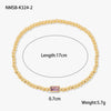 Fashion Accessible Luxury Stainless Steel Ball Bead Geometric Pattern 18K Gold Plated Women's Bracelet
