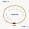 Fashion Accessible Luxury Stainless Steel Ball Bead Geometric Pattern 18K Gold Plated Women's Bracelet