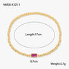 Fashion Accessible Luxury Stainless Steel Ball Bead Geometric Pattern 18K Gold Plated Women's Bracelet