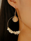 Fashion Accessories Ocean Series Pearl Conch Shell Starfish Earrings For Women Alloy Electroplated