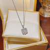 Fashion Accessories Titanium Steel Women's Light Luxury Cross Chain Necklace Set With Pearls Geometric Design