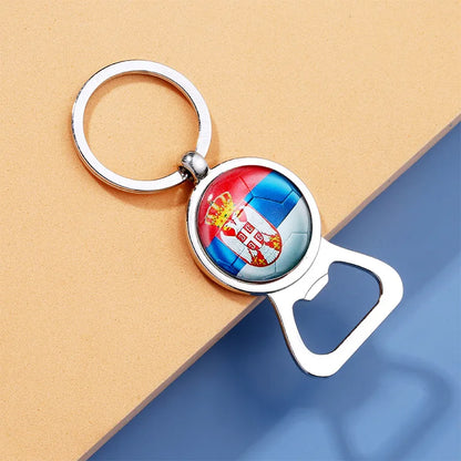 Fashion Accessories World Cup Soccerball Bottle Opener Keychain