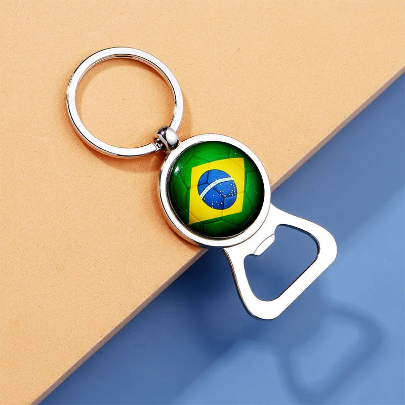 Fashion Accessories World Cup Soccerball Bottle Opener Keychain