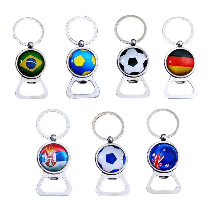 Fashion Accessories World Cup Soccerball Bottle Opener Keychain