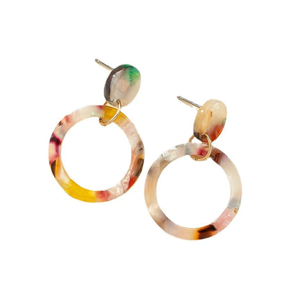 Fashion Acrylic Resin Geometric Earrings