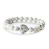 Fashion Agate Tiger Eye White Turquoise Handmade Geometric Heart Shaped Beaded Unisex Bracelet