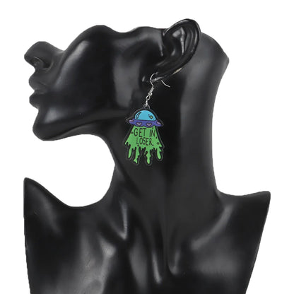 Fashion Alien Arylic Women's Drop Earrings 1 Pair