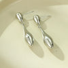 Fashion Allmatch Electroplated 18K Gold Titanium Steel Irregular Water Drop Shape Women's Stainless Steel Earrings