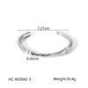 Fashion Allmatch Titanium Steel Bracelet 18K Goldplated With Pearl Zircon Cross Inlaid For Women