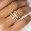 Fashion Allmatch Women's Wedding Ring In 925 Sterling Silver With Geometric Pattern And Zirconia Design