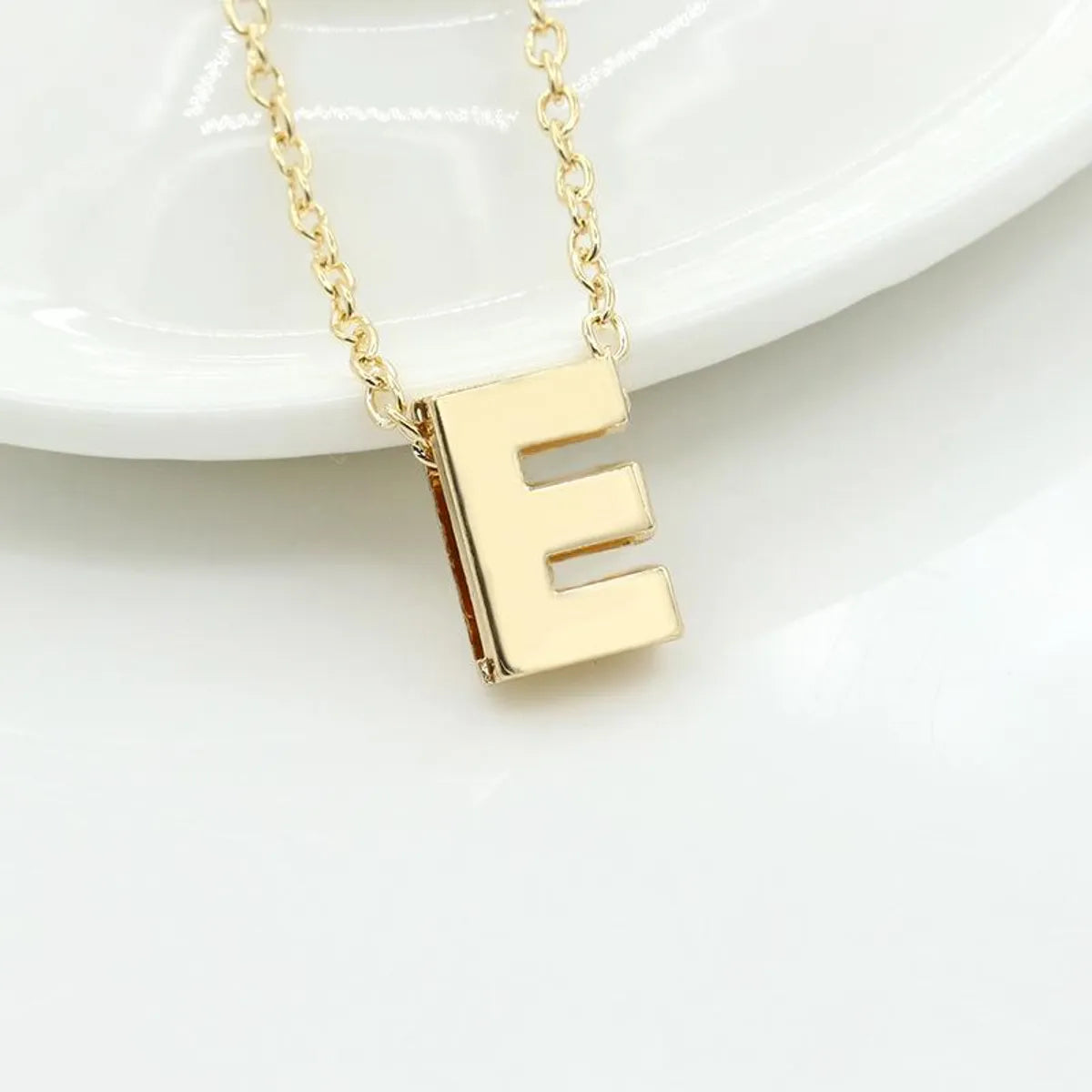 Fashion Alloy 26 Letter Necklace Nhdp154401