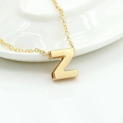 Fashion Alloy 26 Letter Necklace Nhdp154401