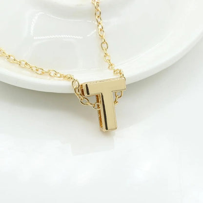 Fashion Alloy 26 Letter Necklace Nhdp154401