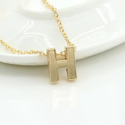 Fashion Alloy 26 Letter Necklace Nhdp154401