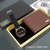 Fashion Alloy And Ordinary Glass Men's Round Dial Blue Light Wrist Watch With Horseshoe Buckle And Onion Crown