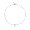 Fashion Alloy Drop Shape Tassel Necklace With Electroplated Geometric Pendant Simple Versatile Chain Necklace