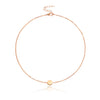 Fashion Alloy Drop Shape Tassel Necklace With Electroplated Geometric Pendant Simple Versatile Chain Necklace