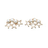 Fashion Alloy Five Pointed Star Pearl Earrings Elegant High End Fairy Style Statement Earrings For Women
