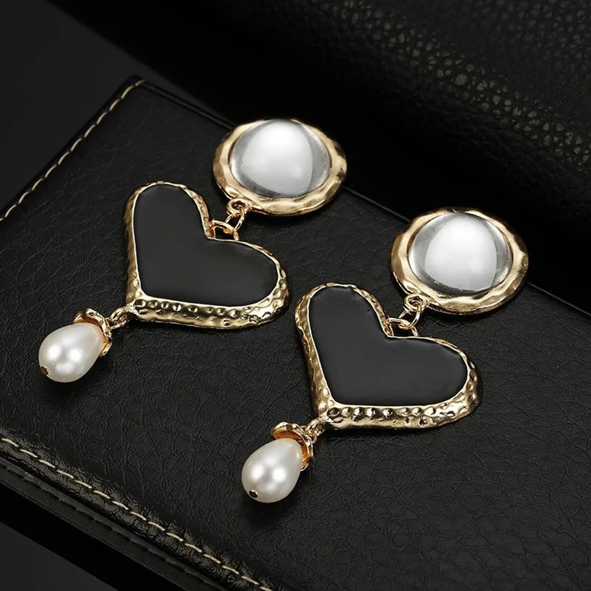 Fashion Alloy Geometric Round Heart Earrings Nhpf151942