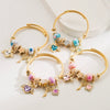 Fashion Alloy Heart Pendant Bracelet With Electroplating For Women And Couple Style