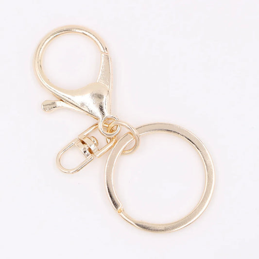 Fashion Alloy Keychain Lobster Clasp Chain Key Ring Three-Piece Jewelry Accessories