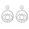 Fashion Alloy Openwork Contour Eye Earrings Nhdp150521