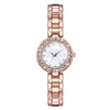Fashion Alloy Stainless Steel Rhinestone Twopiece Set Bracelet Watch For Male And Female Students