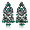Fashion Alloy Star Tassel Earrings With Diamond Accent Bohemian Dangle Earrings For Women