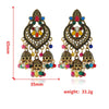 Fashion Alloy Star Tassel Earrings With Diamond Accent Bohemian Dangle Earrings For Women