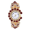 Fashion Alloy Women's Round Dial Pointer Watch With Diamond Claw Chain