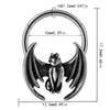 Fashion Ancient Silver Butterfly Nose Ring Stainless Steel Geometric Style With Polishing Also Ghost Head Cow Head Earrings And Bat Puncture Buckle Nose Ring