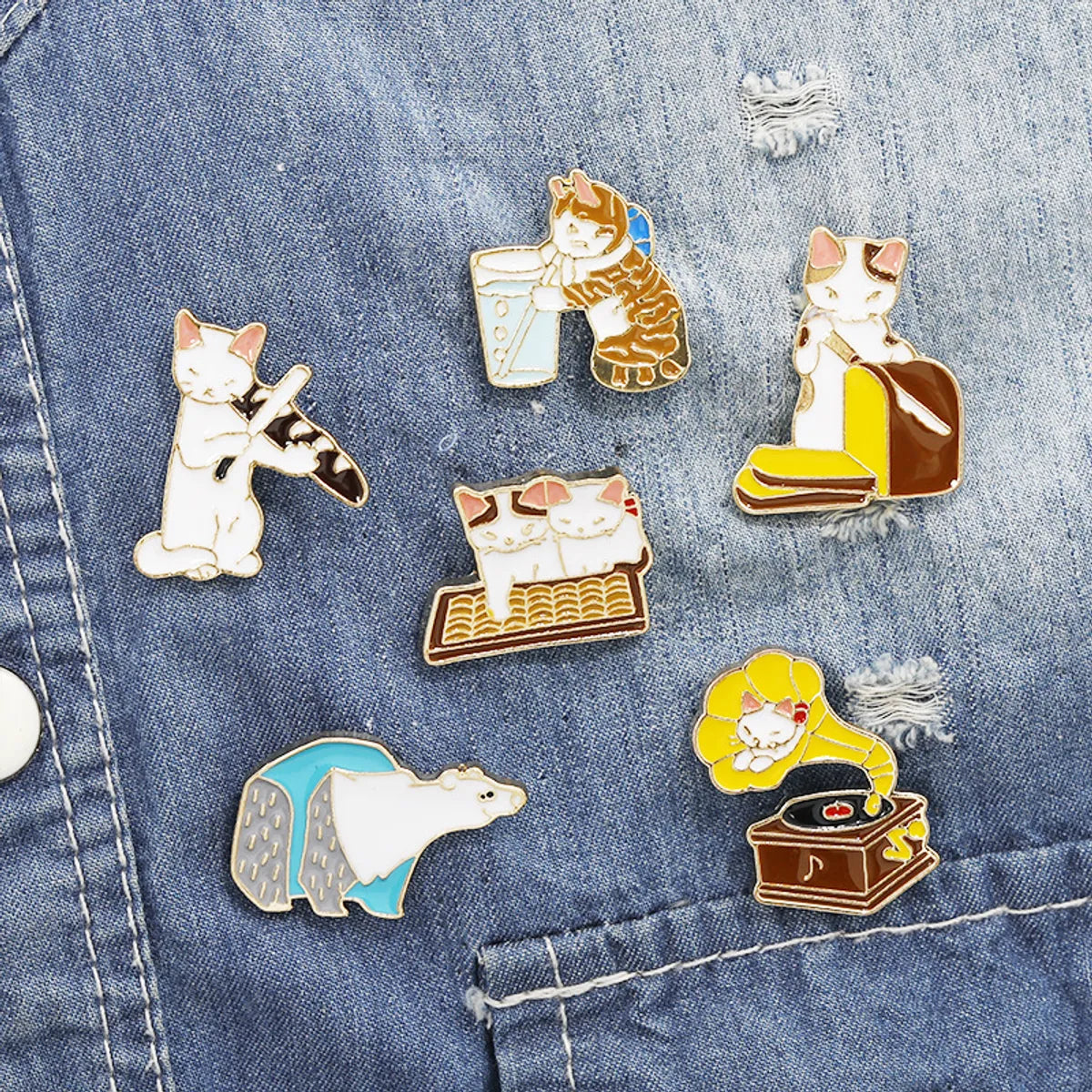 Fashion Animal Alloy Enamel Unisex Brooches