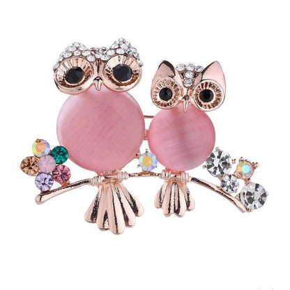 Fashion Animal Alloy Plating Artificial Gemstones Unisex Brooches