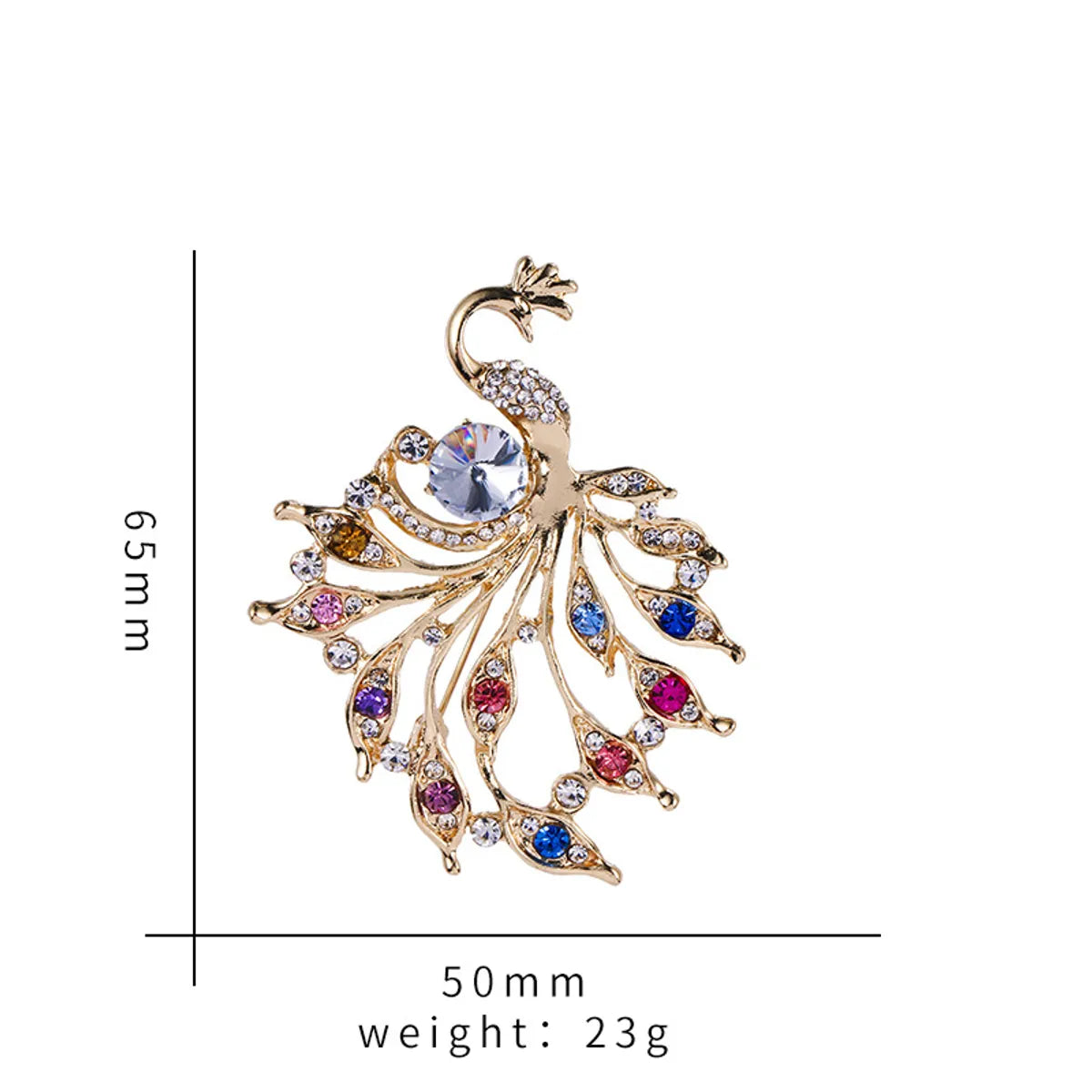 Fashion Animal Alloy Plating Diamond Women'S Brooches