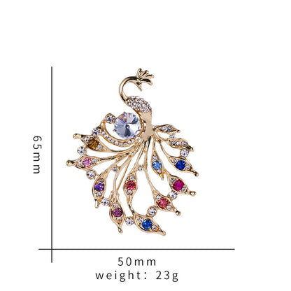 Fashion Animal Alloy Plating Diamond Women'S Brooches