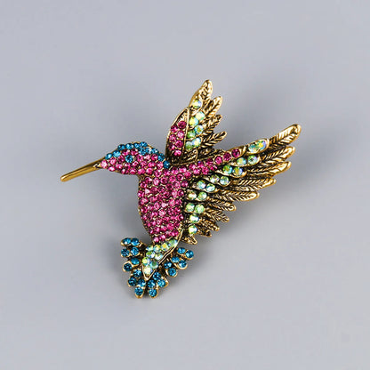 Fashion Animal Alloy Plating Diamond Women'S Brooches