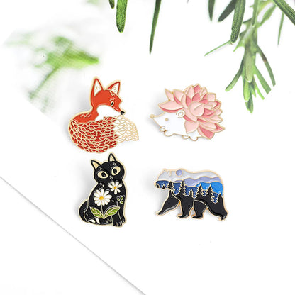 Fashion Animal Alloy Plating Metal Unisex Brooches