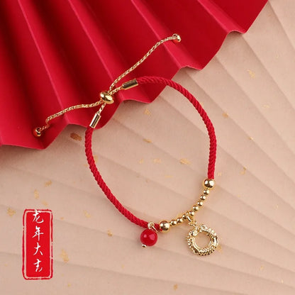 Fashion Animal Alloy Rope Inlay Artificial Gemstones Women'S Bracelets 1 Piece