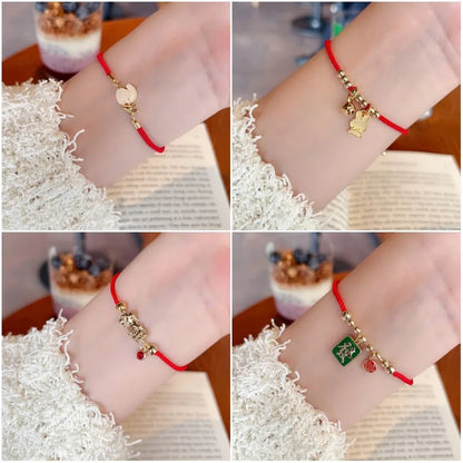 Fashion Animal Alloy Rope Inlay Artificial Gemstones Women'S Bracelets 1 Piece