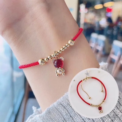 Fashion Animal Alloy Rope Inlay Artificial Gemstones Women'S Bracelets 1 Piece