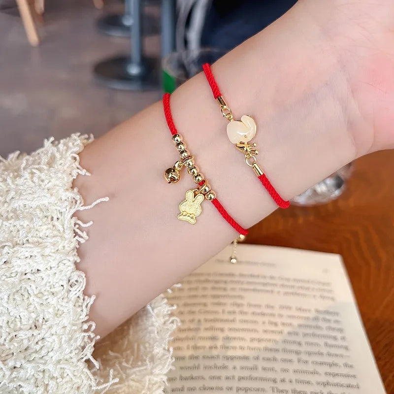 Fashion Animal Alloy Rope Inlay Artificial Gemstones Women'S Bracelets 1 Piece