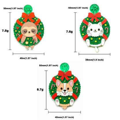 Fashion Animal Arylic Printing Women's Earrings 1 Pair