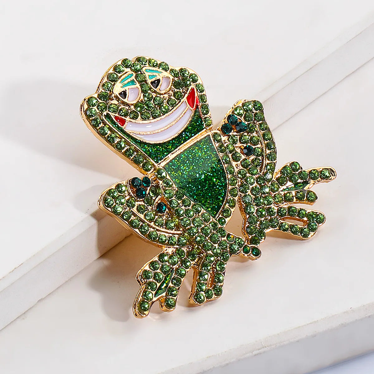 Fashion Animal Frog Diamond Earrings Wholesale Jewelry Gooddiy