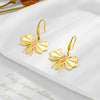 Fashion Animal Insect Titanium Steel Gold Plated Pendant Earrings For Women