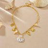 Fashion Animal Pattern Stainless Steel Goldplated Pendant Necklace For Women