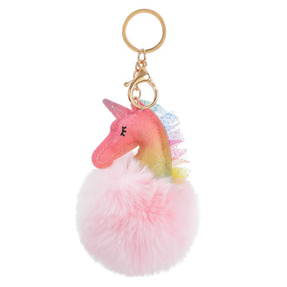 Fashion Animal Plush Bag Pendant Keychain 1 Piece