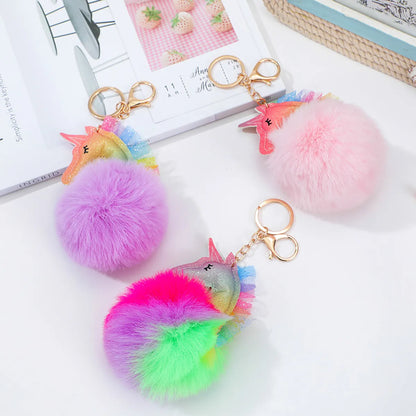 Fashion Animal Plush Bag Pendant Keychain 1 Piece